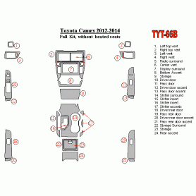 Toyota Camry 2012 - 2012 Dash Trim Kit