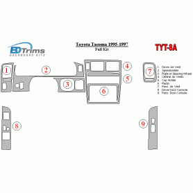 Toyota Tacoma 1995 - 1997 Dash Trim Kit