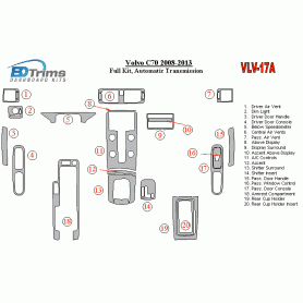 Volvo C70 2008 - 2013 Dash Trim Kit