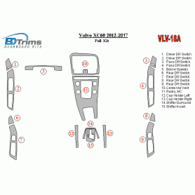 Volvo XC60 2012 - 2017 Dash Trim Kit