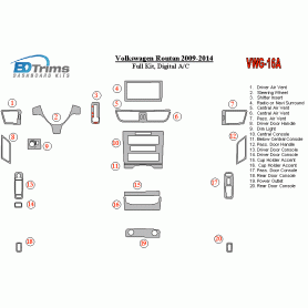 Volkswagen Routan 2009 - 2014 Dash Trim Kit