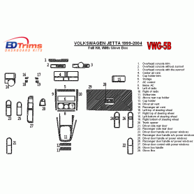 Volkswagen Jetta 1999 - 2004 Dash Trim Kit